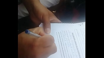 Mi gane y hice baciar a puta