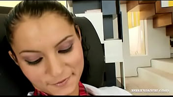 Sexy teen lucy belle shows off her shaved pussy before getting screwed