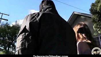 Hot cougar cums hard on young black cock 9