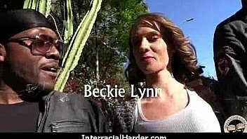 Hot cougar cums hard on young black cock 9