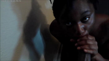 Darkchocolatebarbie gets her tits blasted with cum in 4k