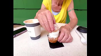 Walking around the new victoria ward park and having coffee and a pastry at dean & deluca Walking around the new victoria ward park and having coffee and a pastry at dean & deluca