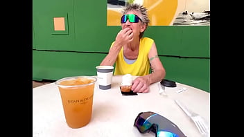 Walking around the new victoria ward park and having coffee and a pastry at dean & deluca