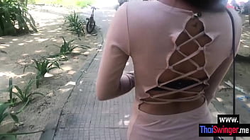 Sexy thai sucked big hard cock and enjoyed it