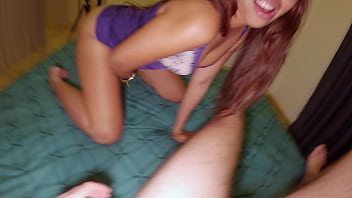 Asian interracial anal creampie