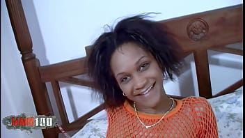 Anal fuck on the bed with shania a delicious little french black girl