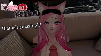 I get gagged and blindfolded while you cum all over my catgirl body