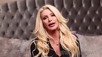 Lovely brittany andrews stuffs a dildo into her love holes