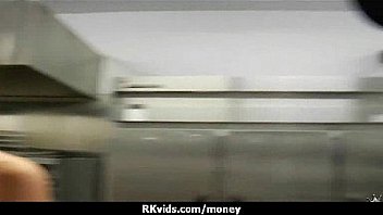 Desperate teen naked in public and fucks to pay rent 4