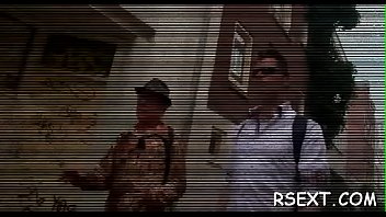 Large titted floozy takes the bone