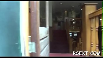 Large titted floozy takes the bone