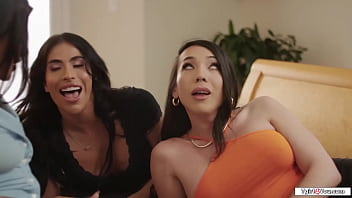 Gal ritchie isnt saying no to sex with her shemale bffs avery lust and kasey sucks the asian tgirls cock while being licked by the latin trans