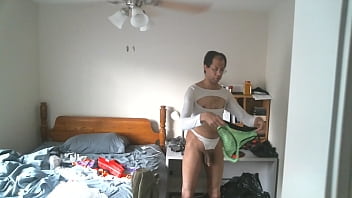 Cute Black Guy Displaying Sissy Costumes thumbnail