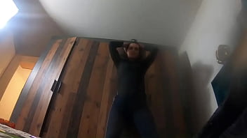 Preview milfycalla workout clothes try on with pee fetish 159milf goddess with a perfect body stripping slowly to drive