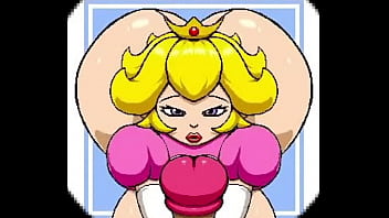 Princess peach kissing a big stick
