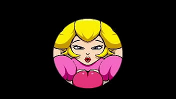 Princess peach kissing a big stick