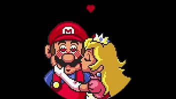 Princess peach kissing a big stick