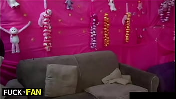 Curvy redhead siri kisses megan as tory gags on dan’s dick