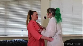 Alexxa vice and nurse tilly puke and piss with tony rope bgg
