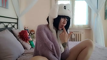 She is so sweet and cute you can't resist her diaper