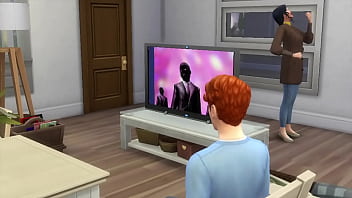 Sims 4 neighbor fucks girl at home