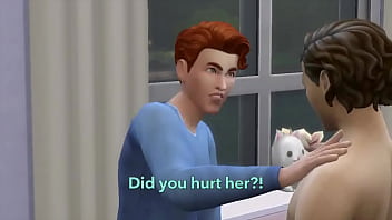 Sims 4 neighbor fucks girl at home