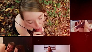 Blonde british 18 year old college student sucks cock and swallows a massive load of cum