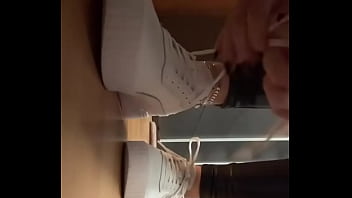 Happy st nicholas #leatherleggings #pedsocks #whiteandgreysock #feetfetish #teen