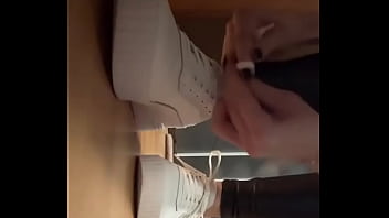 Happy st nicholas #leatherleggings #pedsocks #whiteandgreysock #feetfetish #teen