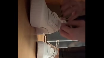 Happy st nicholas #leatherleggings #pedsocks #whiteandgreysock #feetfetish #teen