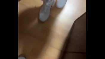 Happy st nicholas #leatherleggings #pedsocks #whiteandgreysock #feetfetish #teen