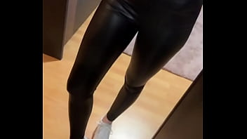 Happy st nicholas #leatherleggings #pedsocks #whiteandgreysock #feetfetish #teen