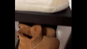 Happy st nicholas #leatherleggings #pedsocks #whiteandgreysock #feetfetish #teen