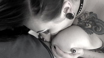 Udder xtc busty goth girl eats ass and gets tits & throat fucked