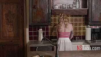 Stepdad's seed down my blonde throat