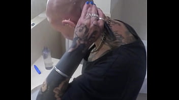 Watch me vilja take control of my transformation shaving my head and pussy smooth to be a perfect hairless fucktoy