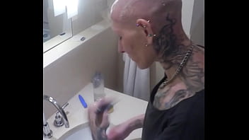 Watch me vilja take control of my transformation shaving my head and pussy smooth to be a perfect hairless fucktoy