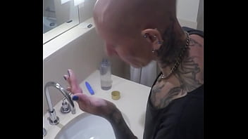 Watch me vilja take control of my transformation shaving my head and pussy smooth to be a perfect hairless fucktoy