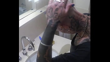 Watch me vilja take control of my transformation shaving my head and pussy smooth to be a perfect hairless fucktoy