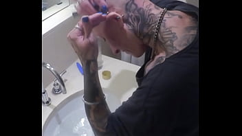Watch me vilja take control of my transformation shaving my head and pussy smooth to be a perfect hairless fucktoy