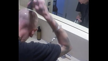 Watch me vilja take control of my transformation shaving my head and pussy smooth to be a perfect hairless fucktoy