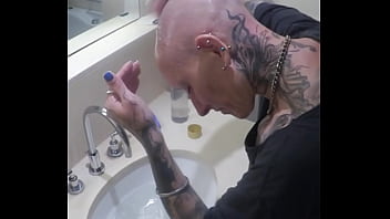 Watch me vilja take control of my transformation shaving my head and pussy smooth to be a perfect hairless fucktoy
