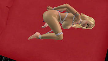 3d animation porn video of a beautiful big breasted girl get fingered her pussy and anal plug play