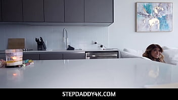 Stepfather fucks stepdaughter while stepmom takes shower