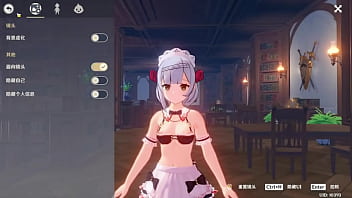 Hexi wang or 王何惜 genshin impact modder does lewds porno mods kinda this one is of noelle in an lewd maid outfit