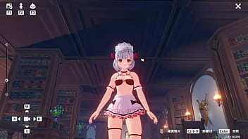Hexi wang or 王何惜 genshin impact modder does lewds porno mods kinda this one is of noelle in an lewd maid outfit