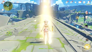 Hexi wang or 王何惜 genshin impact modder does lewds porno mods kinda this one is of noelle in an lewd maid outfit