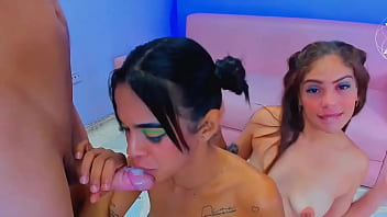 Amateur double delicious blowjobs from latinas deep throat