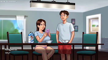 Summertime saga by darkcookie stepsis jenny gets naked in front of him and she plays with her huge ass & boobs