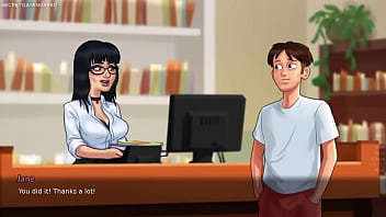 Summertime saga by darkcookie stepsis jenny gets naked in front of him and she plays with her huge ass & boobs